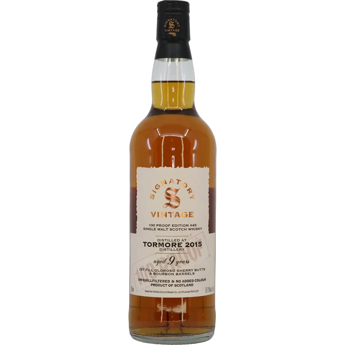 signatory 100 proof tormore #45
